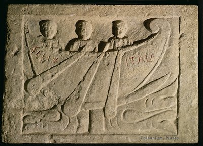 Stela Depicting a Rowing Boat 